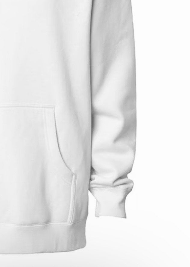 Embroidered 'Noob' Heavyweight Hoodie- White