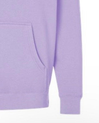 Embroidered 'Noob' Heavyweight Hoodie- Lavender