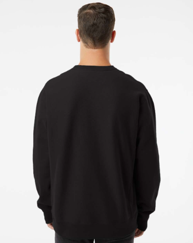 Black Embroidered 'Noob' Crewneck